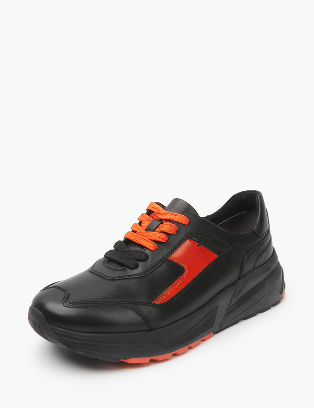 Черные мужские кроссовки с яркими вставками MASCOTTE 22-2110821-3128M | ракурс 3