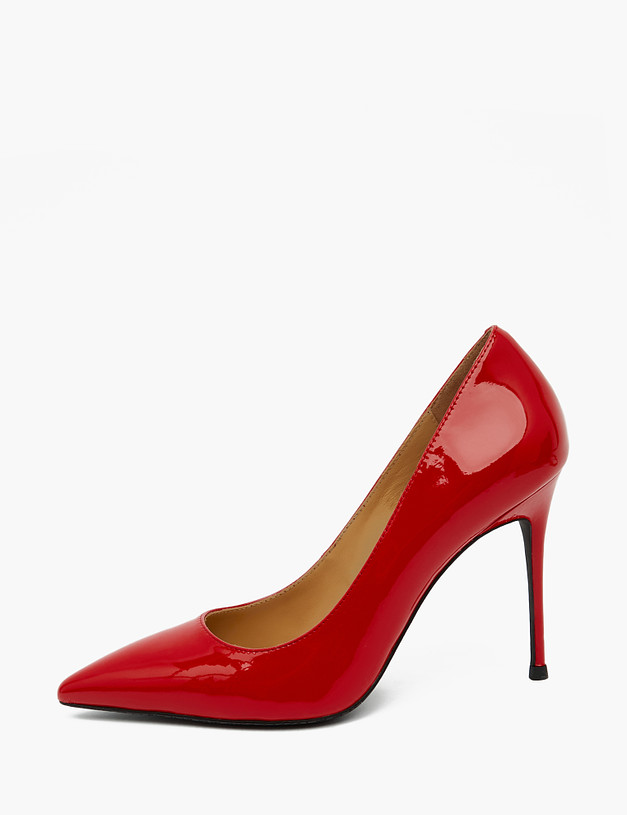 Красные лакированные женские туфли MASCOTTE 172-3180911-0705 | ракурс 3