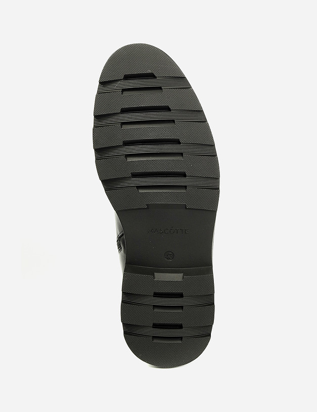 Черные мужские ботинки с перфорацией MASCOTTE 58-1210934-3128M | ракурс 5