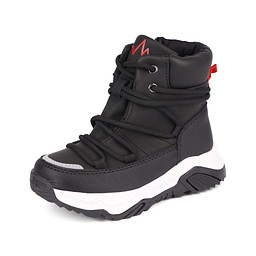 201-42BO-152SN Полусапоги для активного отдыха мальчиковые и.кожа/шерсть-и.мех черн, Pulse