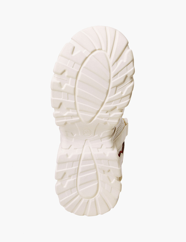 Белые женские сандалии на массивной подошве MASCOTTE 234-314221-0201 | ракурс 6