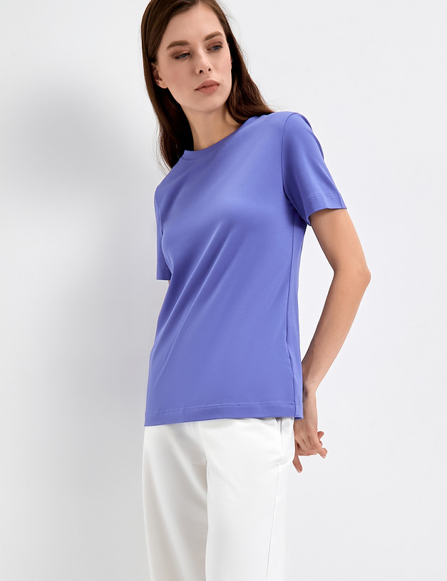 Лиловая женская футболка MASCOTTE 790-3114-2607 | ракурс 2