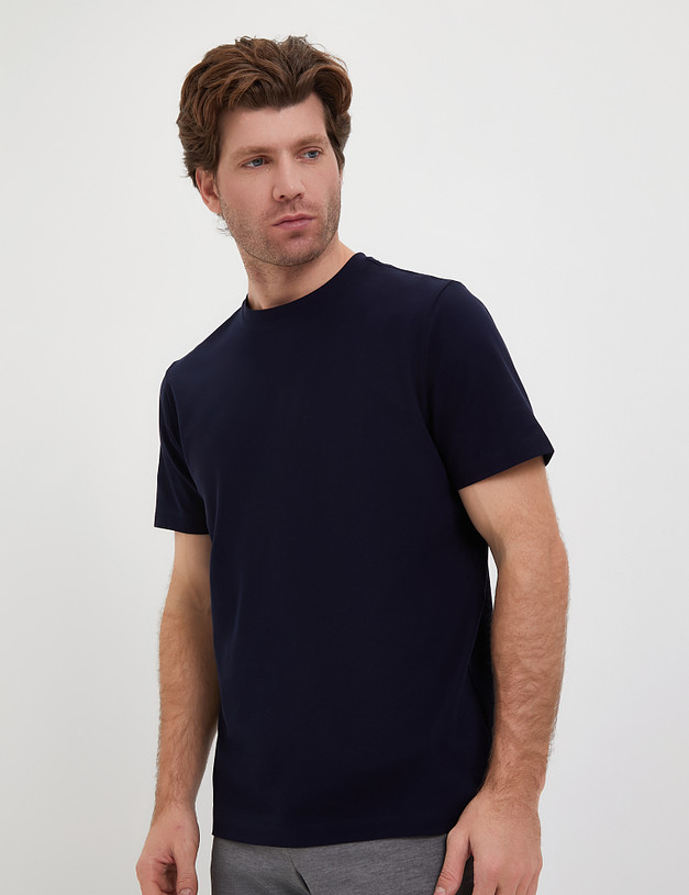 Темно-синяя мужская футболка MASCOTTE 873-4105-2603 | ракурс 3