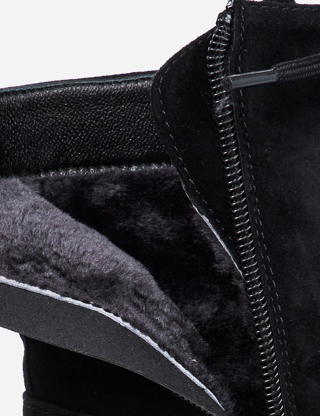 Черные зимние женские ботинки MASCOTTE 233-122631-3605M | ракурс 8