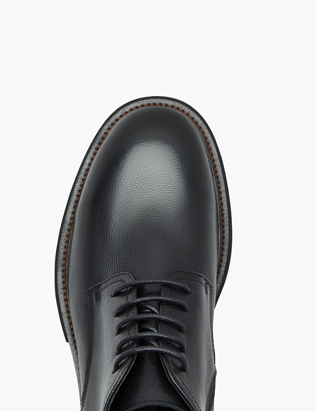 Черные кожаные мужские ботинки MASCOTTE 175-322524-0102 | ракурс 4