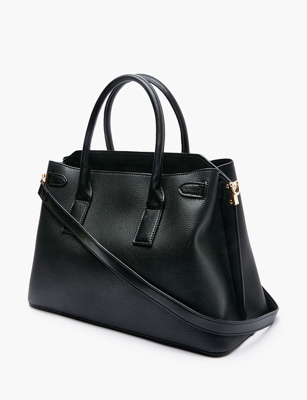 Черная женская сумка-тоут MASCOTTE 610-2202-602 | ракурс 3