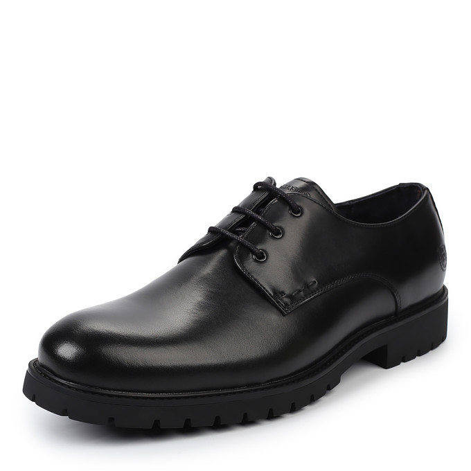 Черные кожаные мужские туфли со шнуровкой "Томас Мюнц"