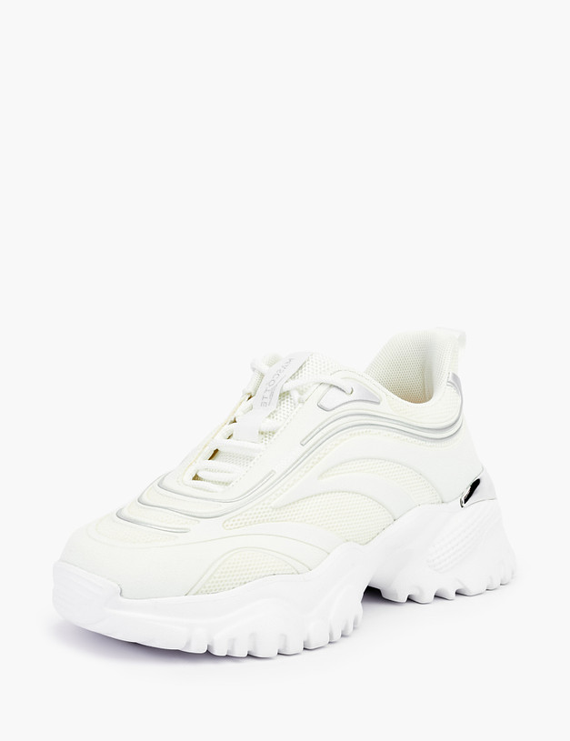 Белые женские кроссовки MASCOTTE 189-210121-0201 | ракурс 2