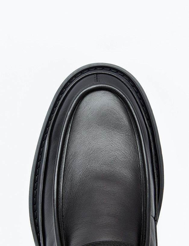 Черные кожаные мужские ботинки MASCOTTE 22-321322-0102 | ракурс 4