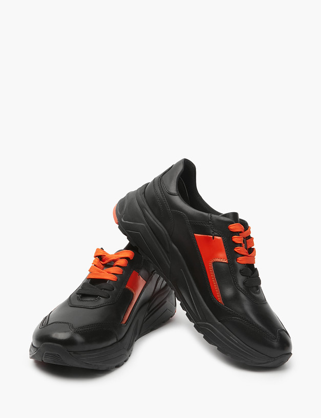 Черные мужские кроссовки с яркими вставками MASCOTTE 22-2110821-3128M | ракурс 7