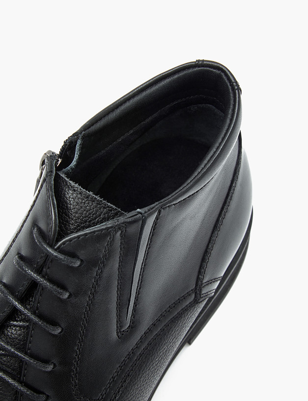 Черные мужские ботинки из кожи MASCOTTE 22-3290322-3128M | ракурс 6