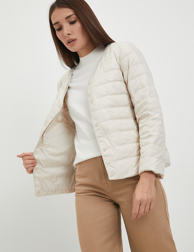 Белая женская куртка MASCOTTE 234-3311-2401 | ракурс 2