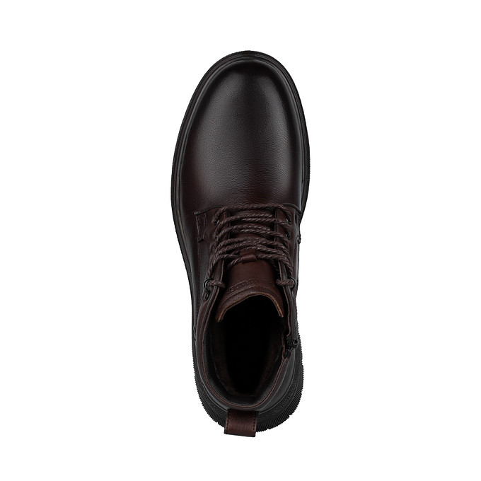 Коричневые мужские ботинки из кожи «Саламандер»