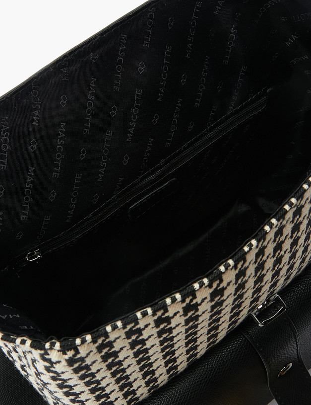 Черный женский рюкзак с принтом MASCOTTE 671-2208-202 | ракурс 3