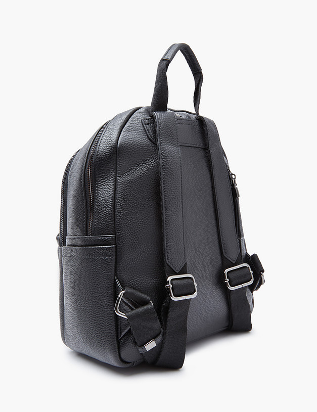 Черный кожаный женский рюкзак MASCOTTE 602-1202-102 | ракурс 3