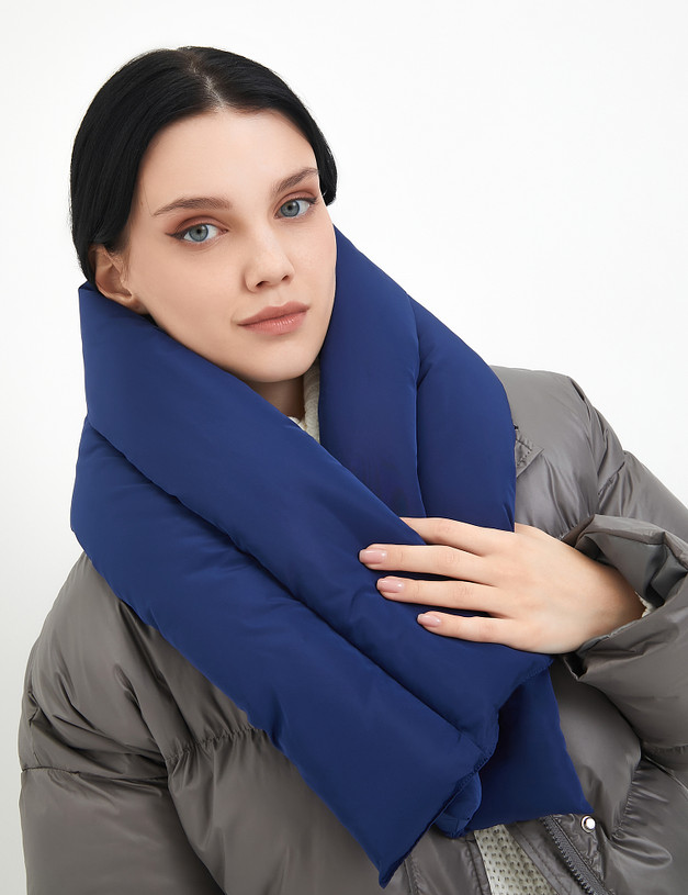 Синий женский шарф MASCOTTE 766-3234-2403 | ракурс 1