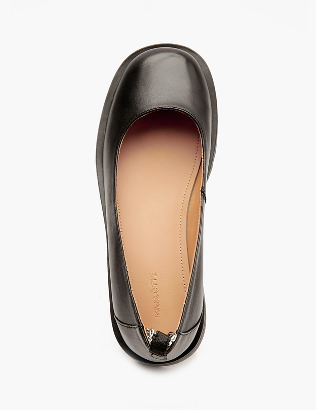 Черные женские туфли с декоративным браслетом MASCOTTE 233-4124211-3501M | ракурс 4