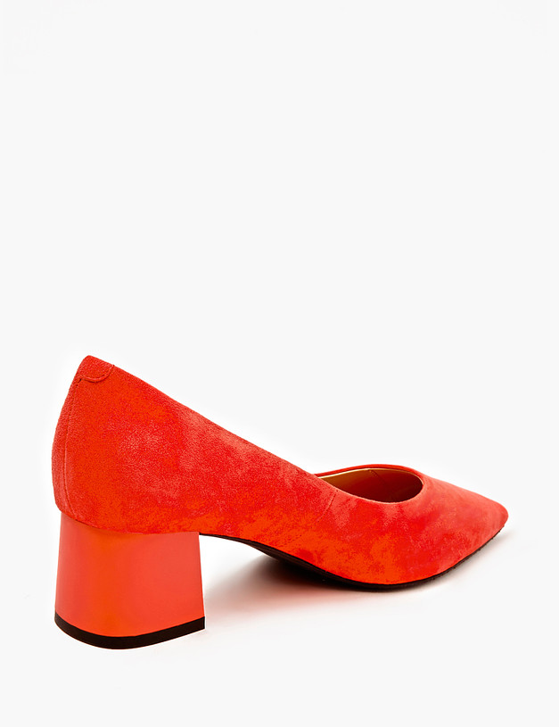 Красные женские туфли на квадратном каблуке MASCOTTE 172-4122812-4639M | ракурс 5