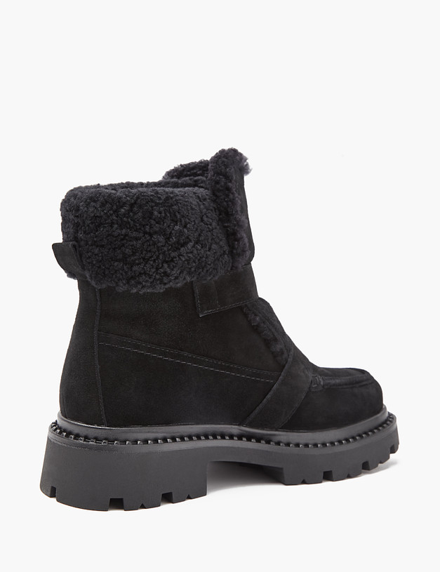 Черные женские зимние ботинки MASCOTTE 233-3201735-3605M | ракурс 3