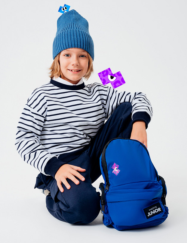 Синий детский рюкзак MASCOTTE 665-3208-207 | ракурс 1
