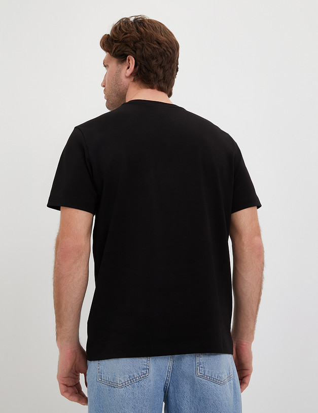 Черная мужская футболка MASCOTTE 873-4108-2602 | ракурс 2