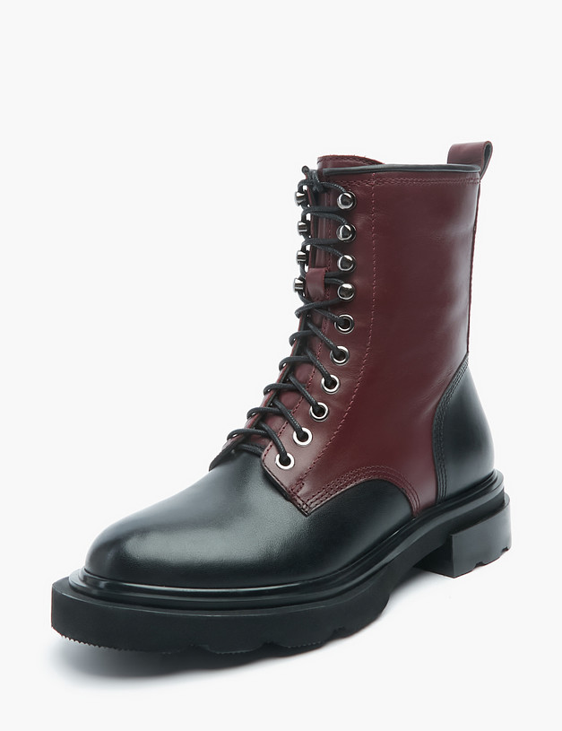 Бордовые женские ботинки MASCOTTE 99-2260821-7113M | ракурс 2
