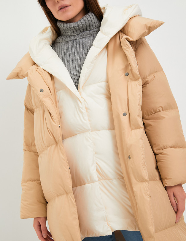 Бежевое женское пальто MASCOTTE 861-3206-2408 | ракурс 6