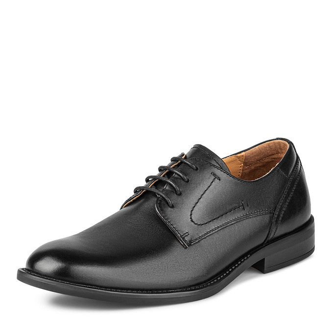 Черные мужские кожаные туфли в классическом стиле Salamander