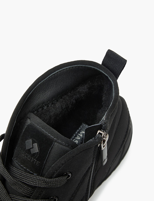 Черные мужские ботинки-дутики MASCOTTE 58-3291353-0202 | ракурс 6