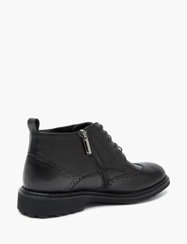 Черные мужские зимние ботинки MASCOTTE 128-224035-0102 | ракурс 3