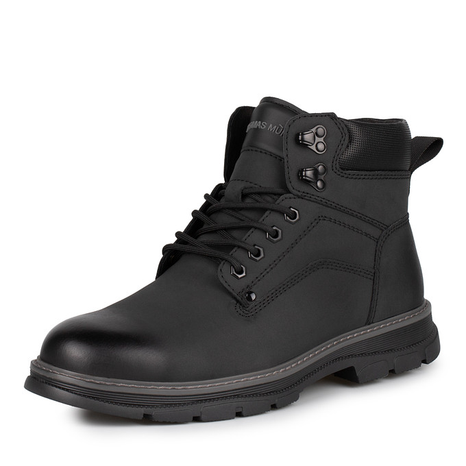 Черные мужские кожаные ботинки "Томас Мюнц"