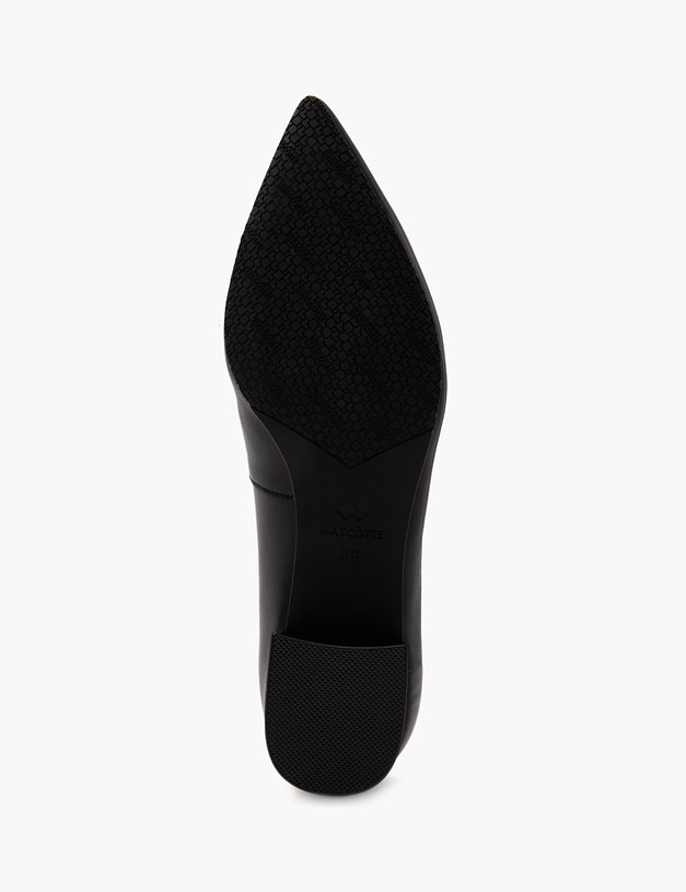 Черные кожаные  женские туфли MASCOTTE 175-4127411-3501M | ракурс 5