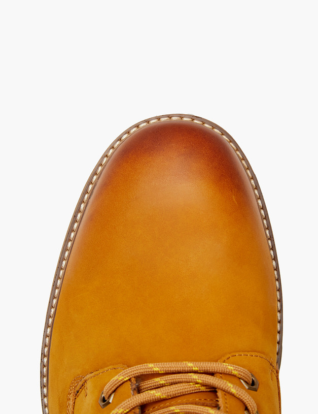 Желтые мужские зимние ботинки из нубука MASCOTTE 58-020631-0318 | ракурс 5