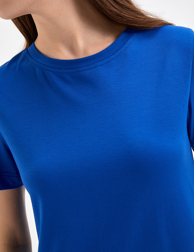 Синяя женская футболка MASCOTTE 790-3114-2603 | ракурс 7