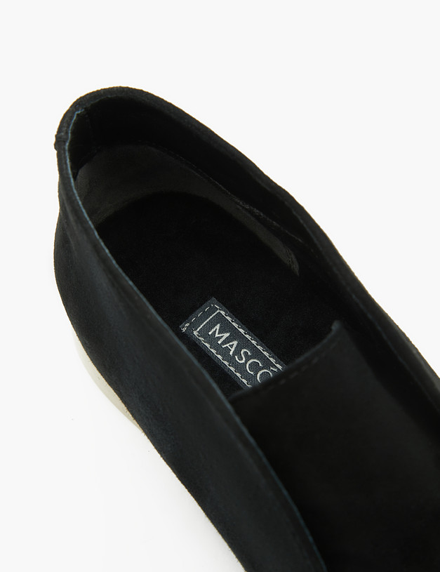 Черные женские ботинки из велюра MASCOTTE 58-2141124-3605M | ракурс 6