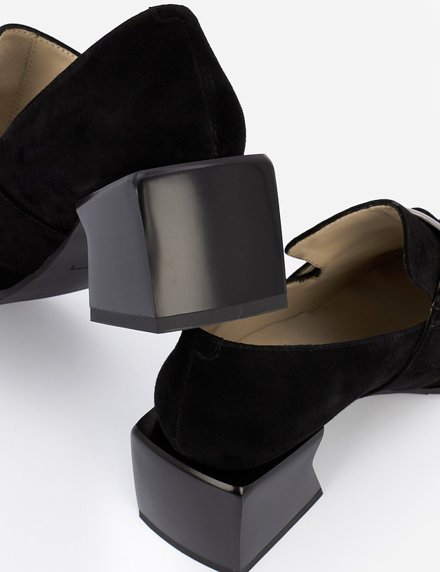 Черные женские туфли с пряжкой MASCOTTE 100-121711-3605M | ракурс 7