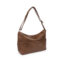 SH-52BWC-028 Сумка женская и.кожа/текстиль корич, M, Zenden