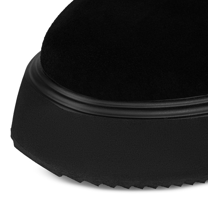 Женские черные ботинки из спилка "Томас Мюнц"