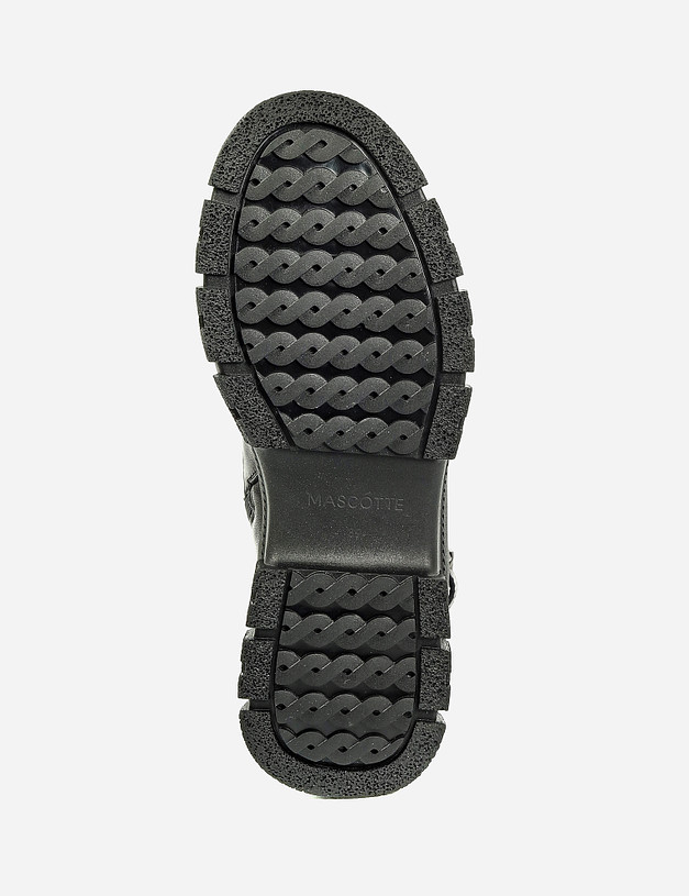 Черные женские ботинки на меху MASCOTTE 78-120831-0102 | ракурс 5