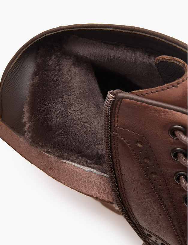 Коричневые мужские зимние ботинки MASCOTTE 22-3290232-4104M | ракурс 6