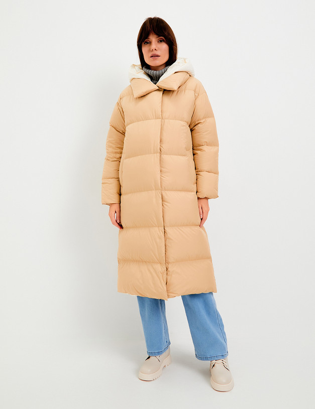 Бежевое женское пальто MASCOTTE 861-3206-2408 | ракурс 5