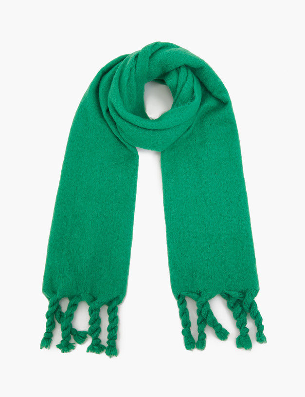 Зеленый женский шарф MASCOTTE 766-3226-2404 | ракурс 2