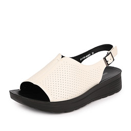 58-51WA-A038VS Туфли летние женские кож.спилок/и.кожа беж, Marisetta