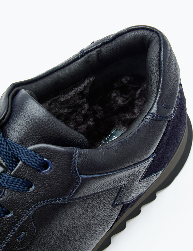Темно-синие мужские кроссовки на меху MASCOTTE 58-2215535-3110M | ракурс 6