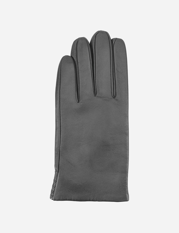 Черные кожаные мужские перчатки MASCOTTE 709-0202-102 | ракурс 2