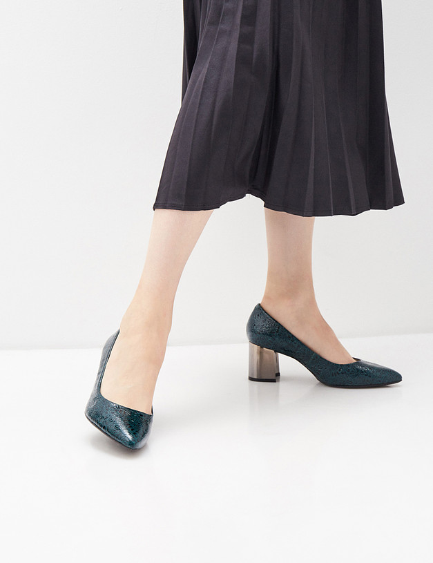 Зеленые женские туфли MASCOTTE 390-820261-0704 | ракурс 1