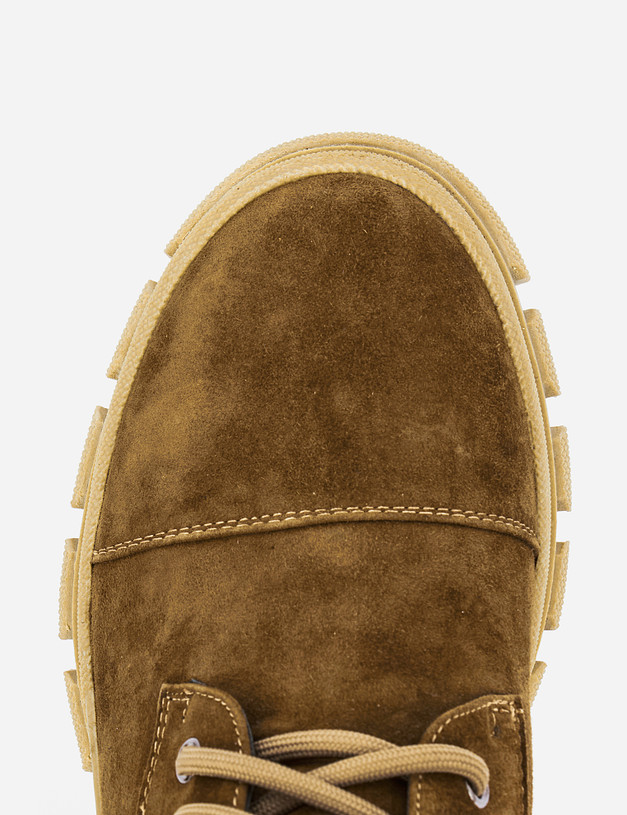 Женские ботинки коричневого цвета MASCOTTE 233-122631-3666M | ракурс 6