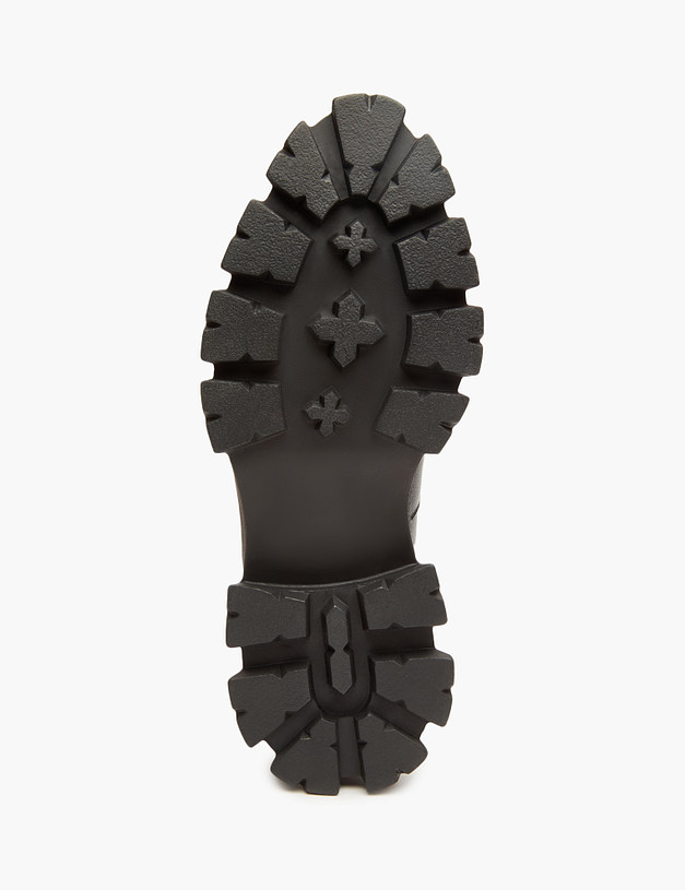 Черные женские зимние ботинки на рельефной подошве MASCOTTE 233-3202034-8116M | ракурс 5