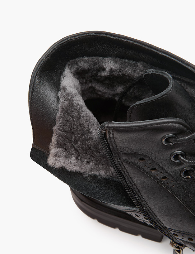 Черные мужские зимние ботинки MASCOTTE 22-3290232-8100M | ракурс 6