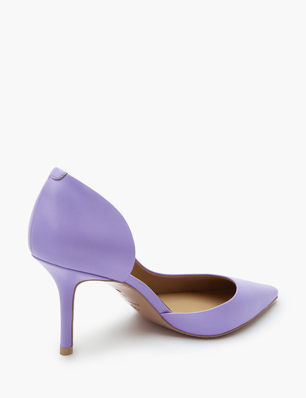 Фиолетовые кожаные женские туфли MASCOTTE 171-210513-6526M | ракурс 3